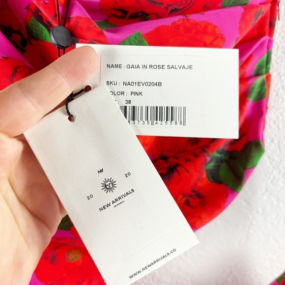 The New Arrivals by Ilkyaz Oze Gaia Cut Out Maxi Dress Rose Salvaje Size 6 - Picture 9 of 10